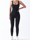 Seamless Thread Detachable Chest Spaghetti Strap Backless Exercise Yoga Fitness Jumpsuits&Bodysuits