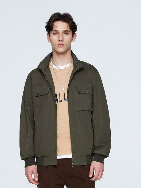 Thin Stand Collar Personality Outdoor All-match Work Jacket