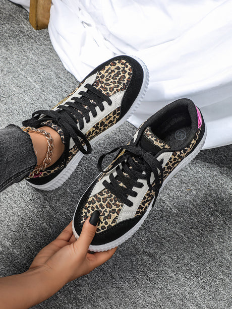 Leopard Print Unisex Casual Sneakers