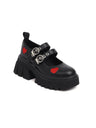 Heart-shaped Platform Mary Jane Shoes