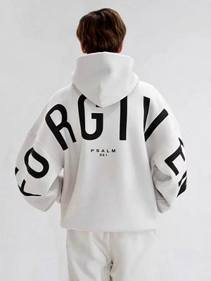 Letter Printing Thickened Long-sleeved Loose Hoodies