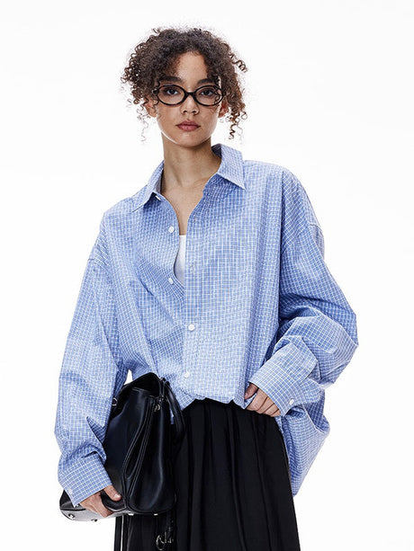 Liber Autumn Neutral wear Deconstructed tailoring Plaid Shirts