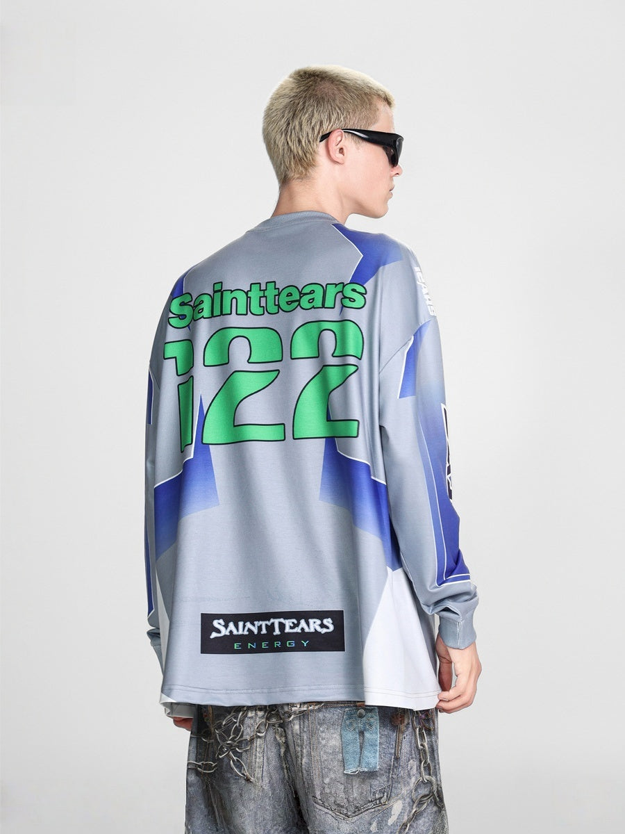Liber Autumn Neutral wear Printed Letter T-shirts