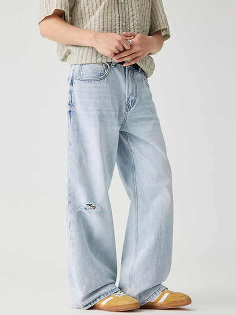 Liber Summer Men's Pocket decoration Jeans