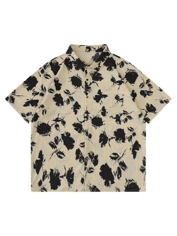 Vintage Floral Lightweight Loose-fit Shirts