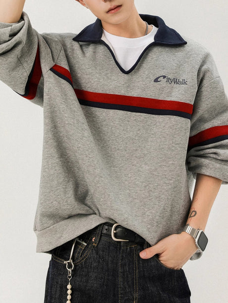 Color-Block Stripe Sport Polo