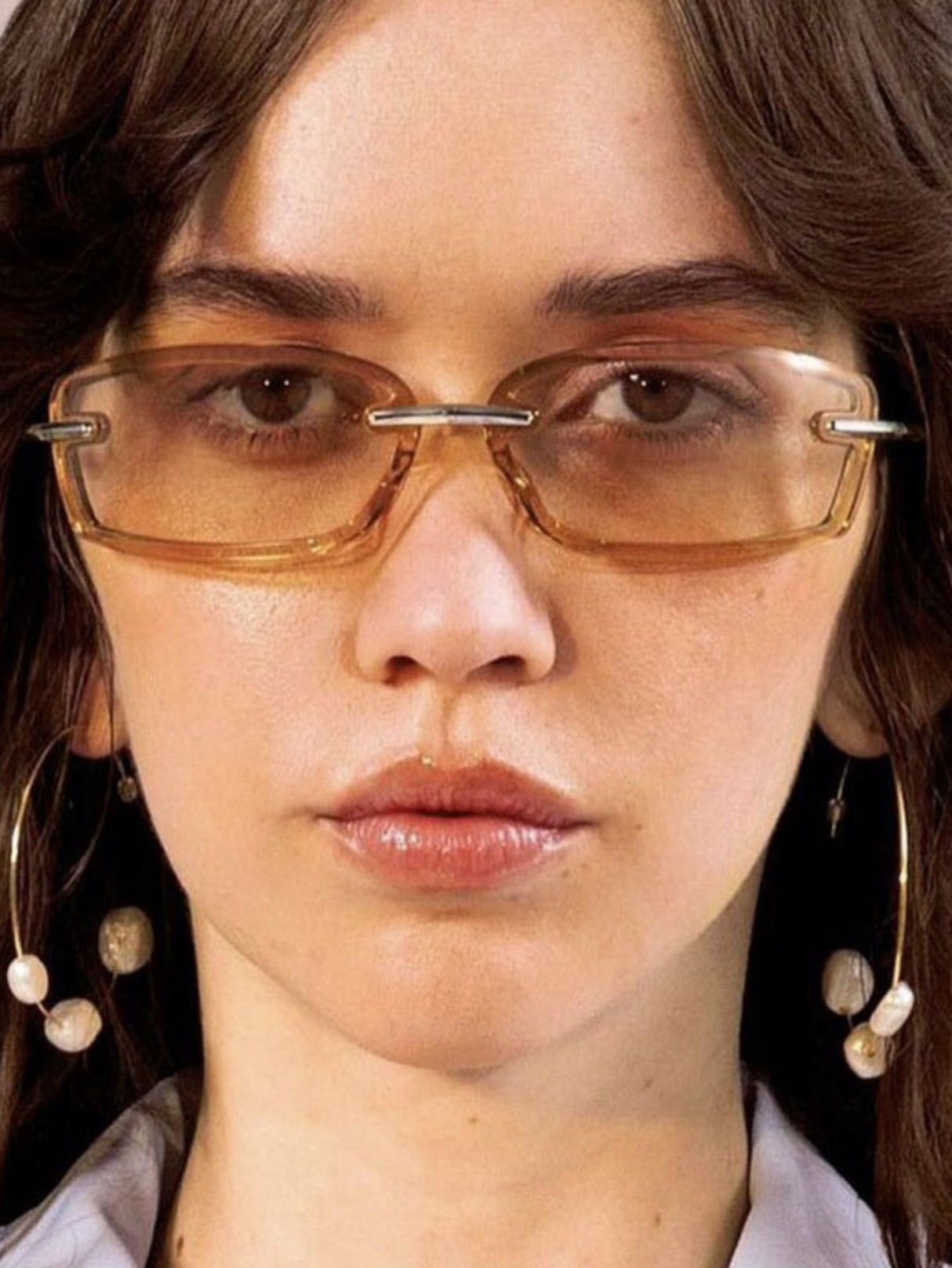 Frameless Square Sunglasses