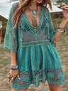 Lace Openwork Sun-protective Beachwear