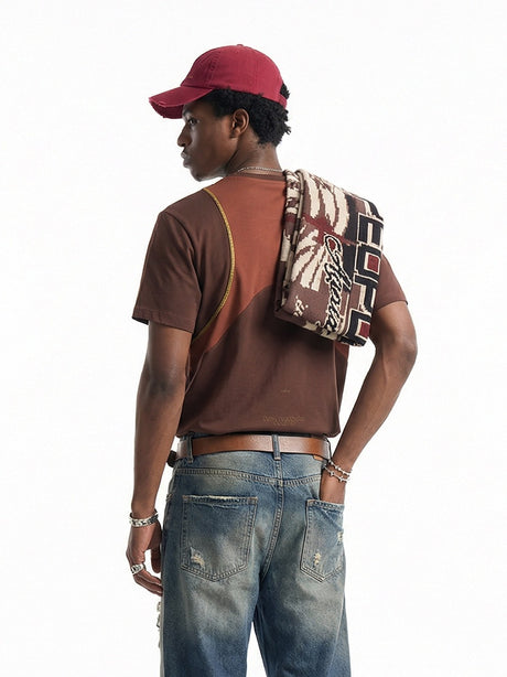 Color-blocked Patchwork Quick-drying T-shirts