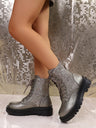 Sequined Women's Martin Boots
