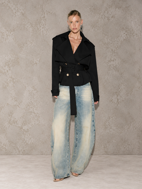 Workwear Style Long-sleeved Coat