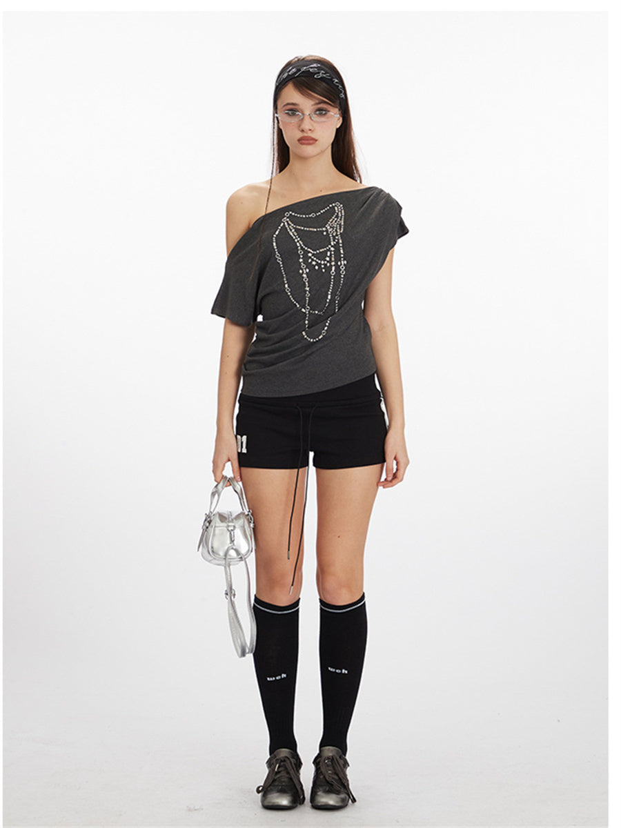 Liber Summer Women's Printed Chain T-shirts