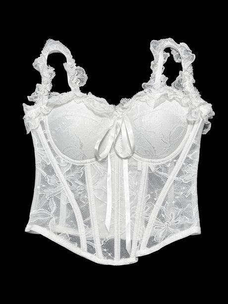 Bow-tie Zipper Top With Off-the-shoulder Design