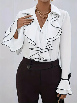 Blusen und Hemden mit Rüschenärmeln und Glockenärmeln