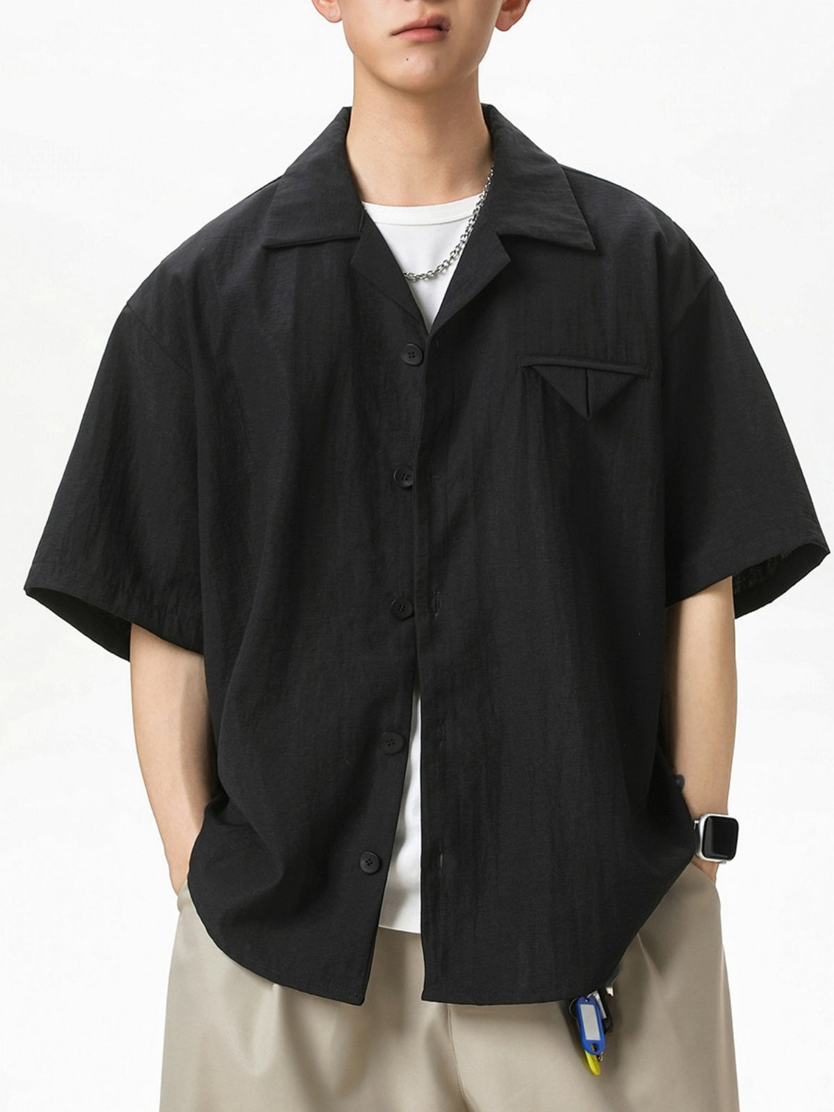 Cuban Territory Lightweight Breathable Linen Texture Shirts