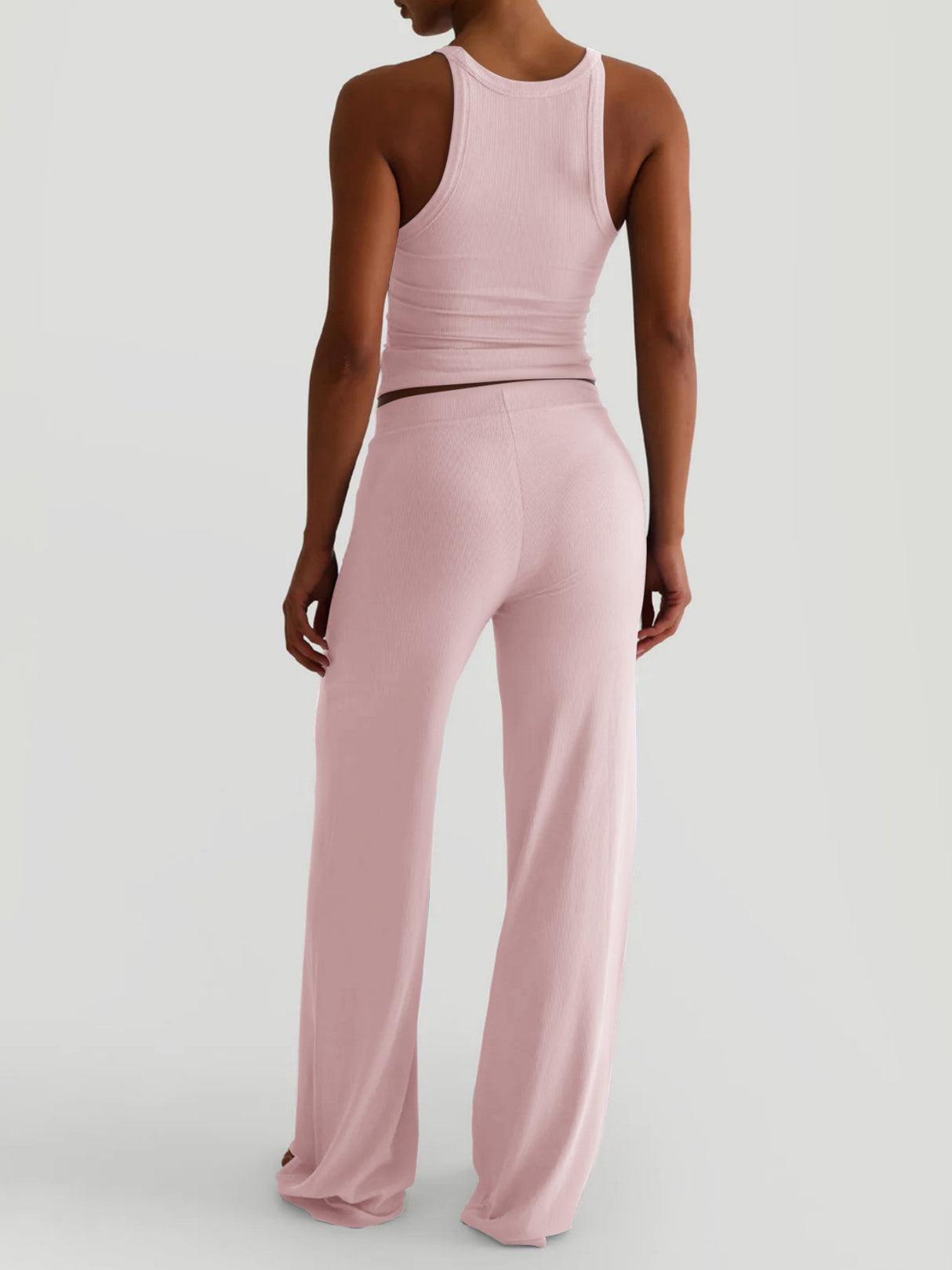 Tank Top Bodycon Trousers Exercise Yoga 2-piece Sets