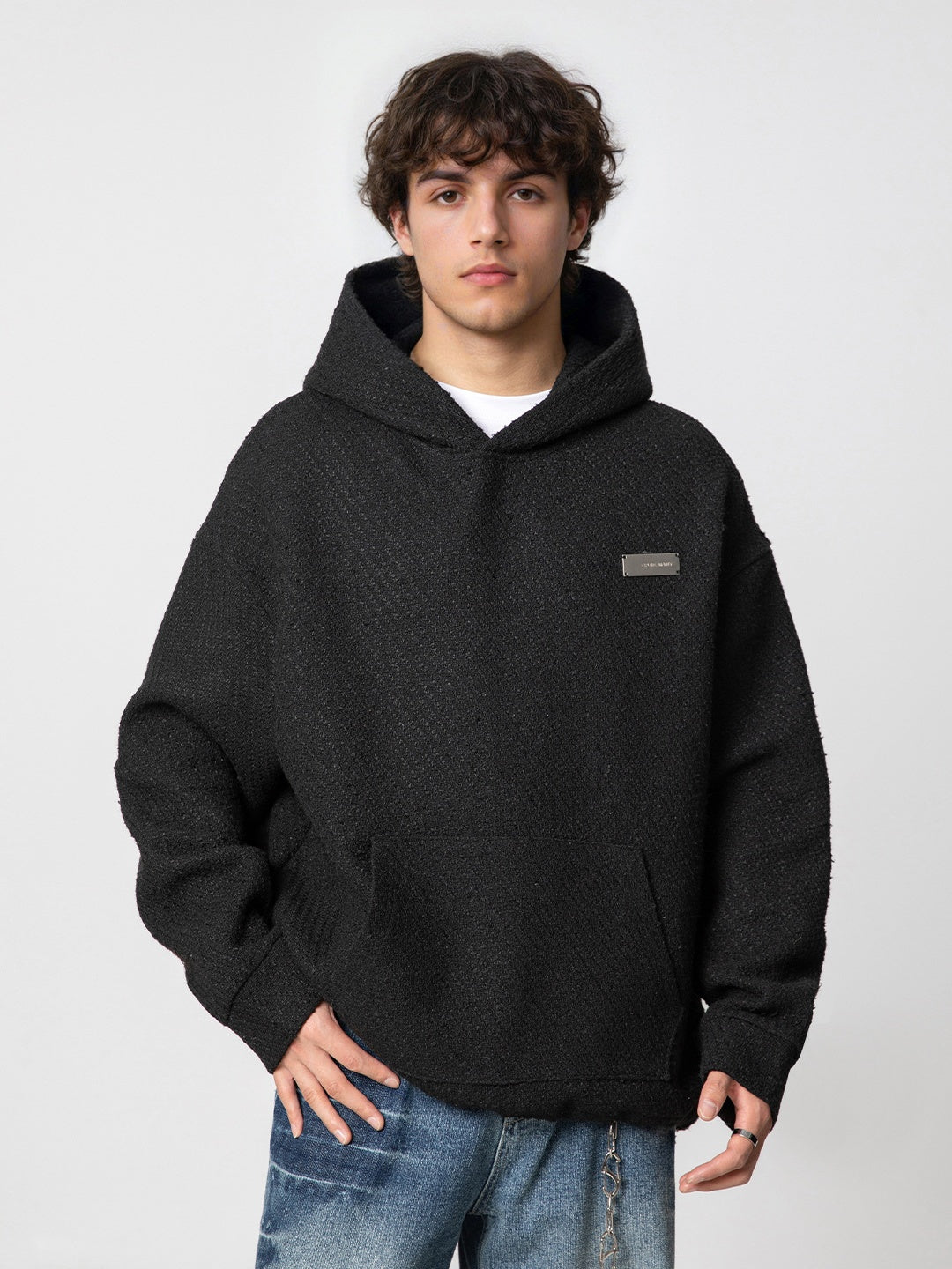 Liber Autumn Men's Metal decoration Sweatshirts&Hoodies