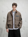 Leisure Multiple Pockets Wasteland Style Retro Lapel Work Jacket