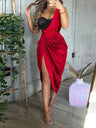 Sequins Slits Splicing Formal Dress Mini&Short Dresses