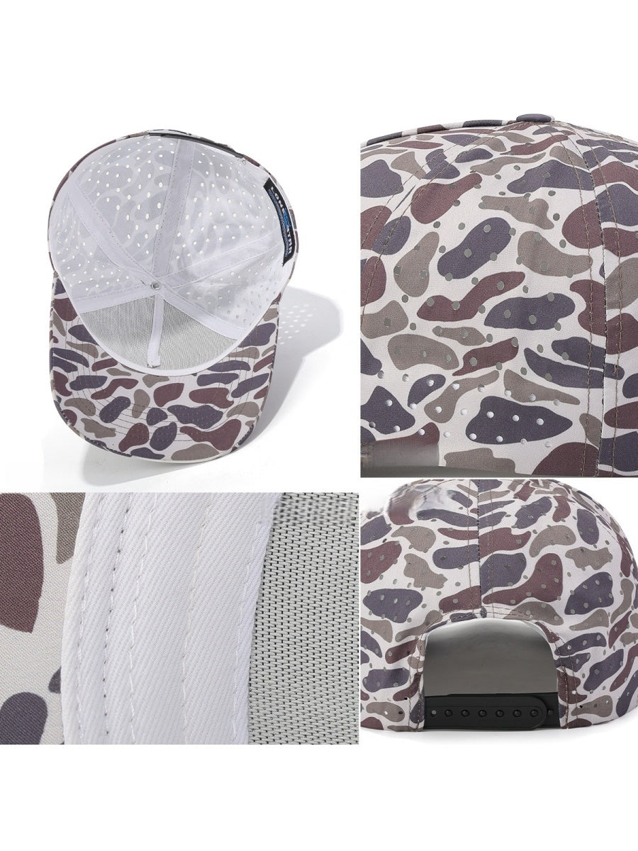 Retro Camouflage Unstructured Sunscreen Baseball Cap