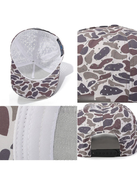 Retro Camouflage Unstructured Sunscreen Baseball Cap