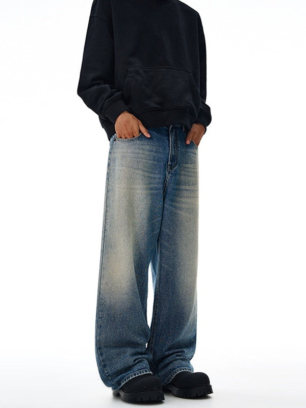 Liber Autumn Men's Pocket decoration Jeans