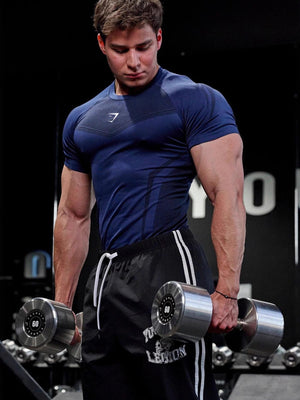 GYMSHARK Tight Fitness Quick-drying T-shirts