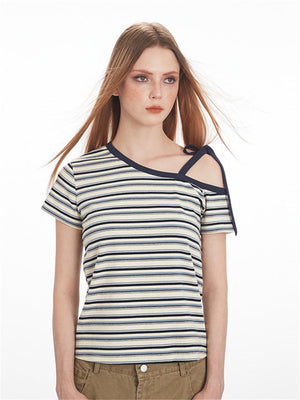 Liber Summer Women's Stripes Stripes/Plaid T-shirts