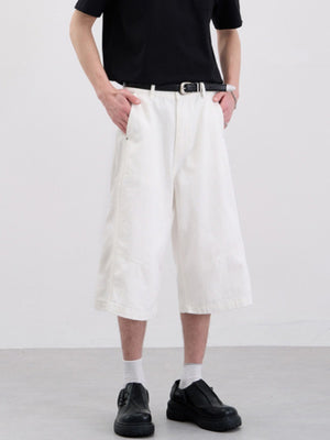 Loose-fit Wide-leg 7 Points Shorts