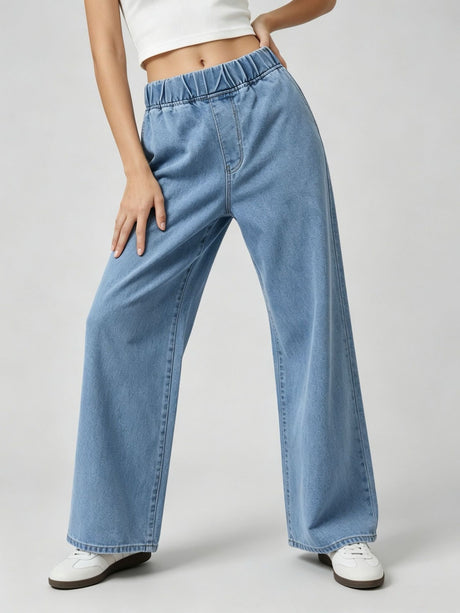 Comfortable And Casual Wide-leg Loose Jeans