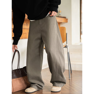 Liber Autumn Men's None Solid Color Pants