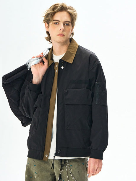 Liber Autumn Men's Color matching Jackets