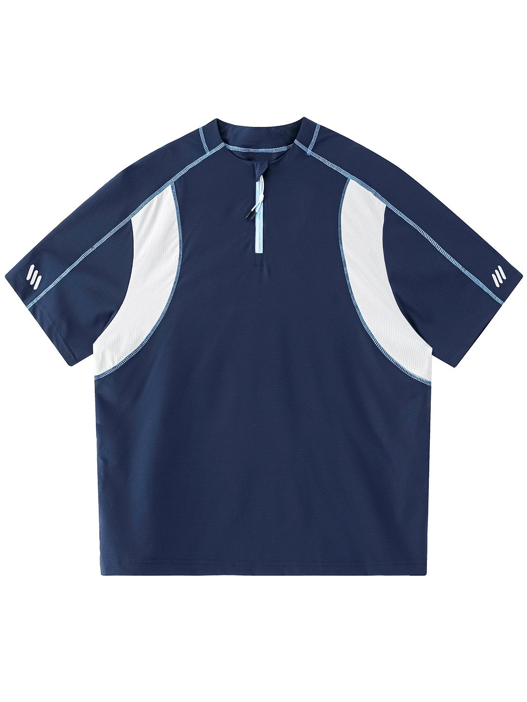 Quick-drying Color-blocked Breathable Loose-fit POLO Shirt