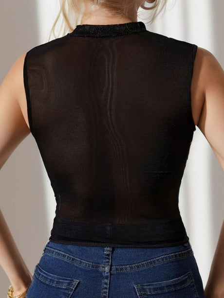 Lace Patchwork Hollow Out Neck Strap Waist-cinching Fishbone Tank Tops&Camis