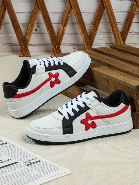Color-blocked Unisex Casual Sneakers