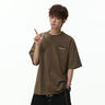 Color-blocked Letter Applique Loose-fit T-shirts