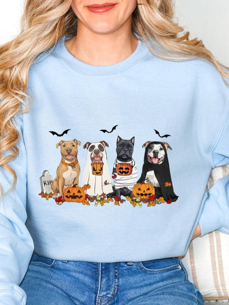 Halloween Pullover Printed Sweatshirt