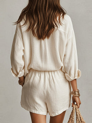 Lazy Style Shirts Shorts Set 2-piece Sets