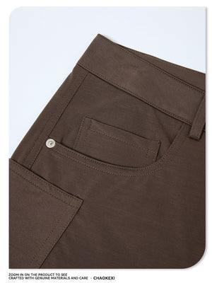 Retro Wide-leg Machete Cargo Trousers