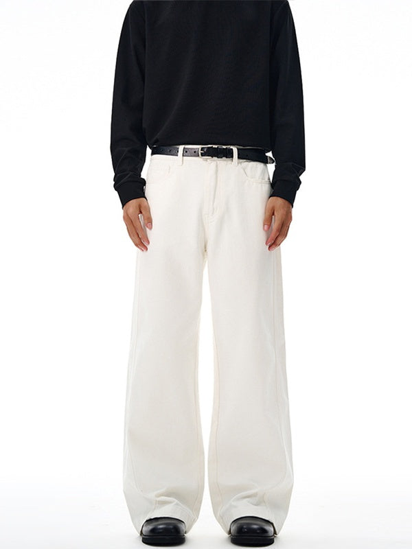 Liber Autumn Men's Pocket decoration Solid Color Pants