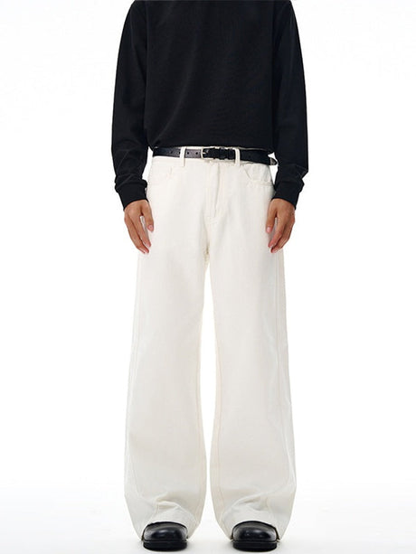 Liber Autumn Men's Pocket decoration Solid Color Pants