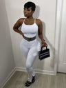Casual Solid Color Yoga Jumpsuit