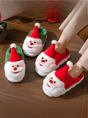 Santa Claus Color-block Slippers