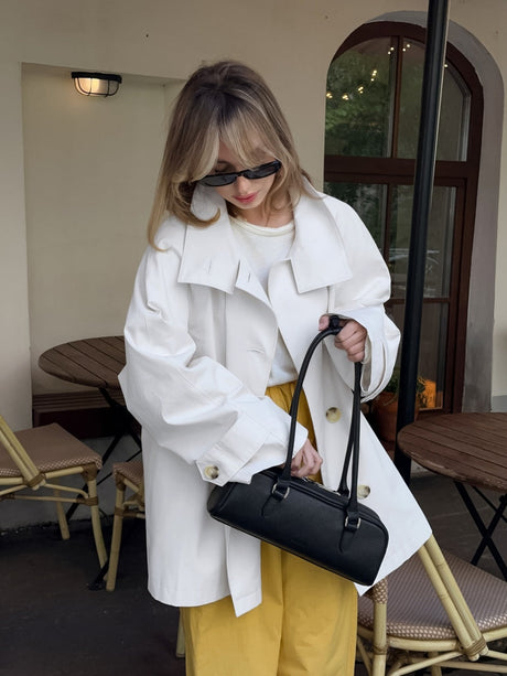 Coat Loose button trench coat
