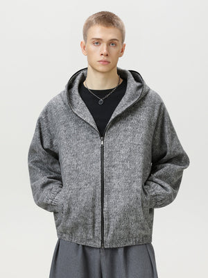 Liber Autumn Men's Solid Color Zipper jacket