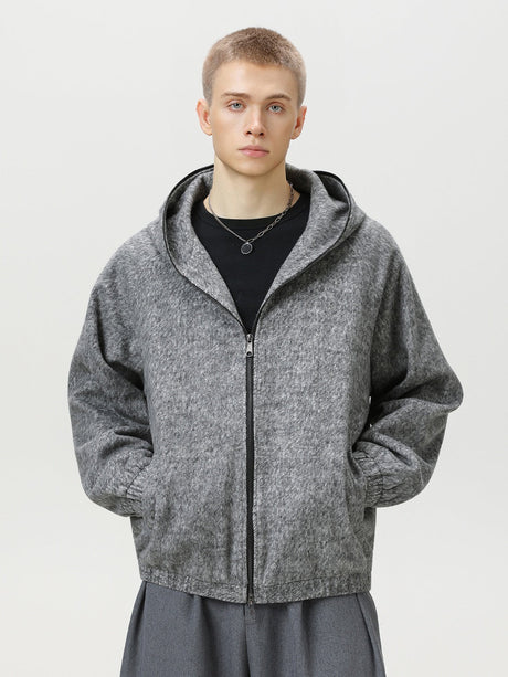 Liber Autumn Men's Solid Color Zipper jacket