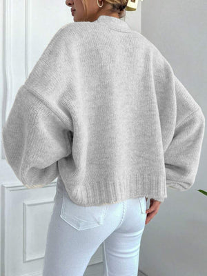 Liber Buttons Balloon Sleeve Cardigans