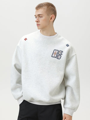 Liber Autumn Neutral wear Embroidered Pattern Pattern Sweatshirts&Hoodies