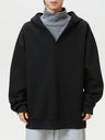 Fake Two Pieces Turtleneck American Loose Hoodies