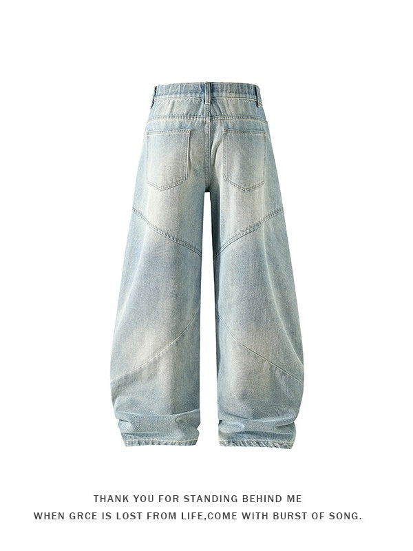 Straight Machete Whitening Jeans